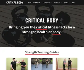 Criticalbody.com(Critical Body) Screenshot