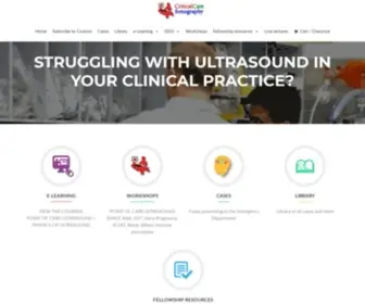 Criticalcare-Sonography.com(Emergency Ultrasound For Critical Care) Screenshot