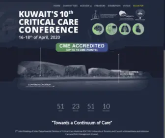 Criticalcarekuwait.com(Kuwait Critical Care Conference) Screenshot