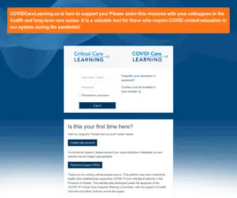 Criticalcarelearning.ca(Criticalcarelearning) Screenshot