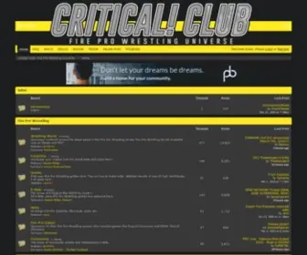Criticalclub.com(Critical Club) Screenshot