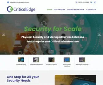 Criticaledgetech.com(One Stop for All your Security Needs) Screenshot