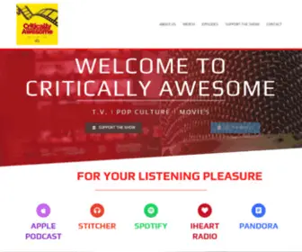 Criticallyawesome.net(Critically Awesome Podcast) Screenshot