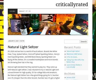 Criticallyrated.com(Critically rated rants and reviews) Screenshot