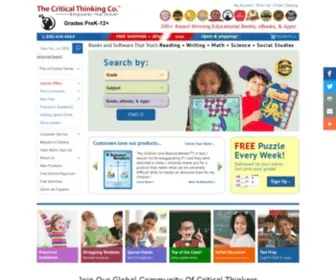 Criticalthinking.com(The Critical Thinking Co) Screenshot