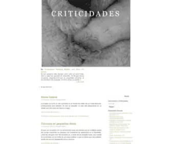 Criticidades.com(CriticidadesCriticidades) Screenshot