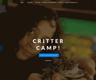 Critter-Camp.org(Critter Camp by the Amphibian Foundation) Screenshot