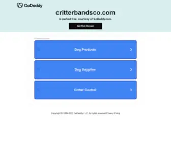 Critterbandsco.com(Create an Ecommerce Website and Sell Online) Screenshot