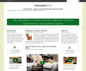 Crittercaper.com(Pet Videos) Screenshot