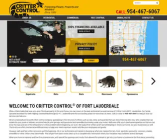 Crittercontrolftlauderdale.com(Animal Removal Ft) Screenshot