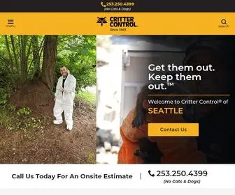 Crittercontrolgreaterseattle.com(Animal & Wildlife Control Service) Screenshot