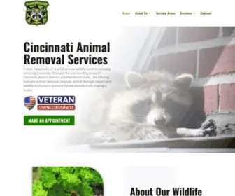 Critterdetective.com(OH's #1 Wildlife Removal & Repair Experts) Screenshot