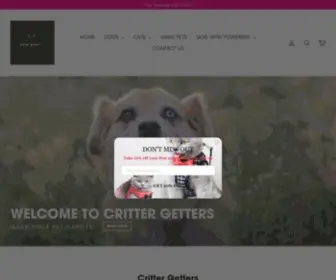 Crittergetterspetsupply.com(Critter Getters) Screenshot