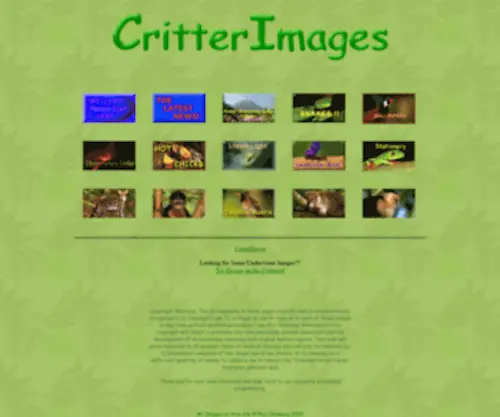 Critterimages.com(CritterImages Main Page) Screenshot