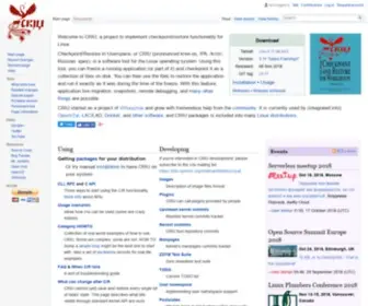 Criu.org(CRIU) Screenshot