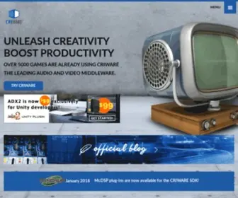 Criware.com(CRI Middleware) Screenshot