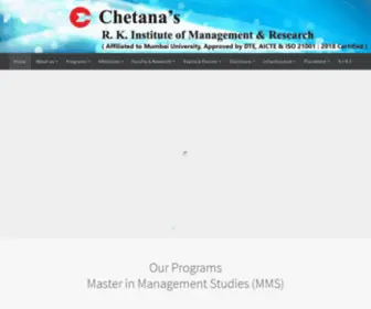 Crkimr.in(Chetana's Ramprasad Khandelwal Institute of Management and Research) Screenshot