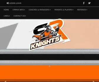 CRknights.ca(CR Knights Minor Hockey Association) Screenshot