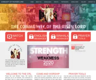 CRlmain.org(Community of the Risen Lord) Screenshot