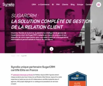 CRM-France.com(SugarCRM, solution CRM) Screenshot