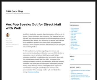 CRM-Guru.com(CRM Blog) Screenshot