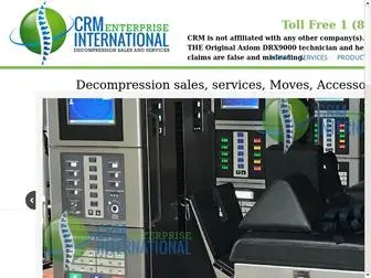 CRM-INTL.com(Spinal Decompression Equipment) Screenshot