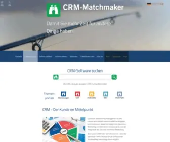 CRM-Matchmaker.com(CRM-Lösungen suchen) Screenshot