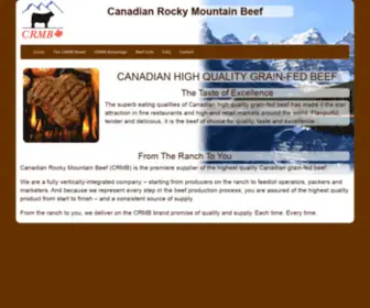 CRMB.ca(Canadian Rocky Mountain Beef) Screenshot