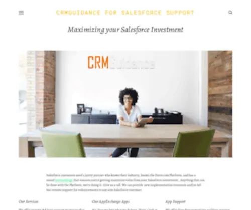 CRmguidance.com(CRMGuidance for Salesforce Support) Screenshot