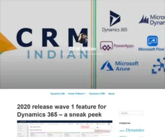 Crmindian.com(Let's learn Dynamics 365 & Power Platform) Screenshot