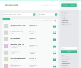 CRmjobboard.com(The CRM Job Board) Screenshot