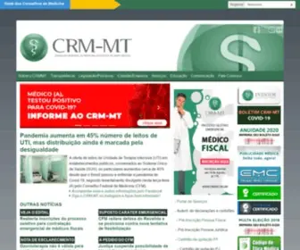 CRMMT.org.br(Portal do Conselho Regional de Medicina do Estado do Mato Grosso) Screenshot