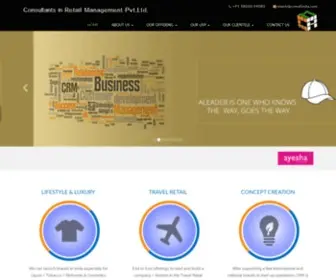 Crmofindia.com(Consultant in Retail Management Pvt) Screenshot