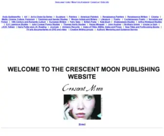 Crmoon.com(Crescent Moon Publishing aims to publish the best in comporary books on literature) Screenshot