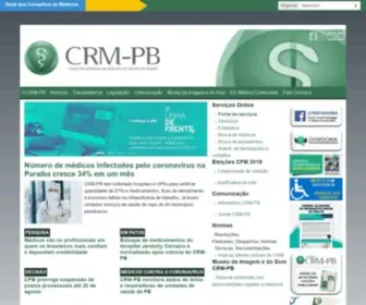 CRMPB.org.br(Portal do Conselho Regional de Medicina do Estado da Paraíba) Screenshot