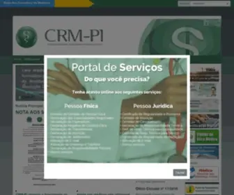 CRmpi.org.br(Portal do Conselho Regional de Medicina do Estado do Piauí) Screenshot
