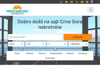 Crnagoranekretnine.me(Nekretnine Crna Gora) Screenshot