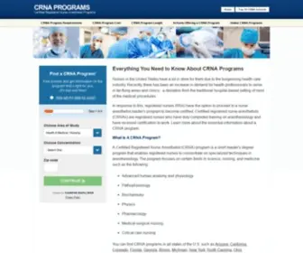 Crnaprograms.org(CRNA Programs) Screenshot