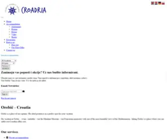 Croadria-Peljesac.com(Orebic) Screenshot