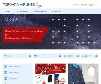 Croatiaairlines.com(Croatia Airlines) Screenshot