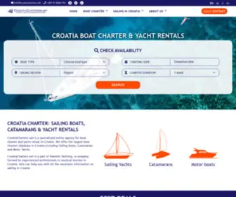 Croatiacharters.net(Croatia Charter) Screenshot