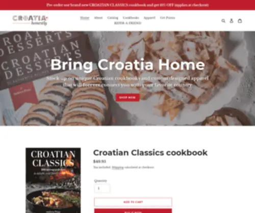 Croatiahonestly.com(Croatia Honestly Shop) Screenshot