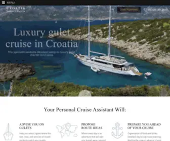 Croatialuxurygulet.com(Luxury gulet cruise Croatia) Screenshot