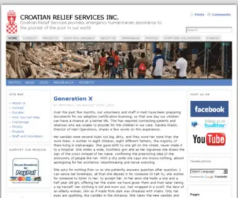 Croatianrelief.org(Croatian Relief Services Inc) Screenshot
