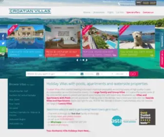 Croatianvillas.com(Holiday Croatia Villas) Screenshot