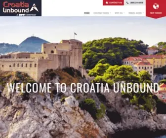 Croatiaunbound.com(Adventure Unbound) Screenshot