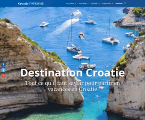 Croatievoyage.com(Croatie Tourisme) Screenshot