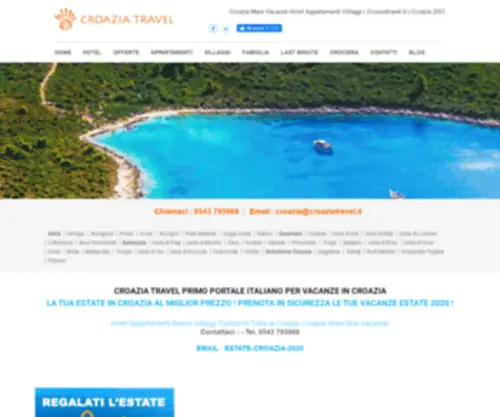 Croaziatravel.it(Croazia Vacanze Hotel) Screenshot