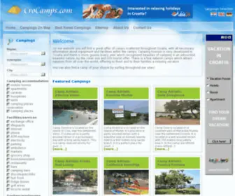 Crocamps.com(Camps in Croatia) Screenshot