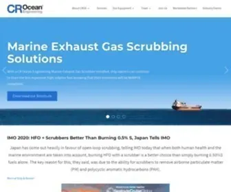 Croceanx.com(CROE Manufacturer of Marine Scrubber) Screenshot